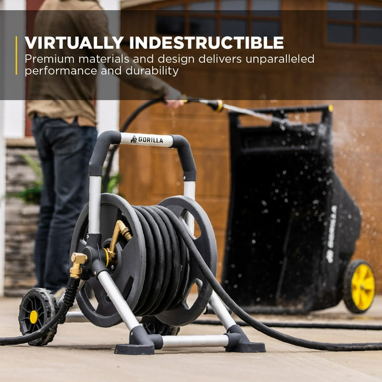 Gorilla 150 ft. Aluminum Zero-Rust Garden Hose Reel - Walmart.com