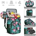 thumbnail image 5 of Hawaiian Print Insulated Backpack Cooler 26 Cans Capacity Lightweight Leak-Proof for Summer Beach Resort Travel, 5 of 6