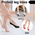 thumbnail image 4 of TELOLY 3 Pairs 3D Padded Women'S No Show Nylon Socks Sponge Cushion Liner,Arch Support Socks for Women No Show Liner Socks Non Slip Massage Socks,Foot Massage Health Care Heel Socks (Light Skin), 4 of 7