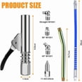 thumbnail image 2 of Acoplador de pistola de grasa de alta presión con cerradura, cabezal de llenado de grasa de una sola manija, boca de grasa autoblocante, compatible con todas las pistolas de grasa., 2 of 5
