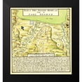 thumbnail image 2 of Unknown 20x21 Black Modern Framed Museum Art Print Titled - Plan of Fort William Henry at Lake George 1750, 2 of 5
