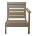 thumbnail image 2 of WestinTrends Avalon Outdoor Patio HDPE Right Arm Facing Deep Seating Corner Chair, Weathered Wood, 2 of 14