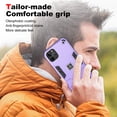 thumbnail image 7 of Allytech Hybrid Protective Case for iPhone 12 Pro Max, Camera Screen Protection, Soft TPU Bumper + Hard PC Back Panel Anti-Drop & Anti-Oil Case Cover for iPhone 12 Pro Max, Purple, 7 of 7