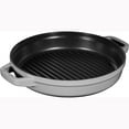 thumbnail image 4 of STAUB Cast Iron Set 4-pc, Stackable Space-Saving Cookware Set, Dutch Oven with Universal Lid, Made in France, Graphite, 4 of 10