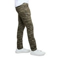 thumbnail image 3 of X RAY Men's Stretch Cargo Pants, Casual Flex Hiking Multi-Pocket Tactical Work Slim Fit Cargo Pants for Men, Olive Camo, 32X32, 3 of 6