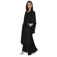 thumbnail image 3 of Bimba Islamic Prayer Long Dress For Women Solid Abaya With Hijab/Scarf Bell Sleeves Kaftan, 3 of 7