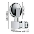 thumbnail image 2 of WZXPWT Non-Punching Shower Bracket, Adjustable Wall Mount Nozzle, Bathroom Fixture with Durable Base, Easy Install Shower Head Holder, 2 of 5