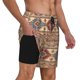 thumbnail image 2 of Fotbe Traditional Tribal Aztec Traje de Baño para Hombre – Shorts de Natación de Secado Rápido con Forro y Bolsillos-Medium, 2 of 6