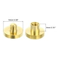 thumbnail image 2 of 10Sets Brass Chicago Screw Fasteners 4mm Post Nail Stud Rivets for Leathercraft, 2 of 5