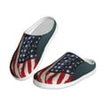 thumbnail image 2 of Lsque American Flag Pattern Womens Comfort Cotton on Scuff With Memory Foam and Anti-skid Sole Slipper-40/41, 2 of 7
