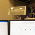 thumbnail image 2 of Clip On Security Mirror, Ampper Convex Cubicle Mirror for Personal Safety and Security Desk Rear View Monitors or Anywhere (6.69" x 2.95", Rectangle), 2 of 8