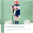 thumbnail image 6 of Raindrops Independence Day Nutcracker Patriotic Uncle Wooden Figure, 6 of 8