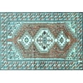 thumbnail image 1 of Ahgly Company Indoor Rectangle Persian Light Blue Traditional Area Rugs, 6' x 9', 1 of 4