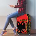 thumbnail image 3 of Albania Independence Day Luggage Cover Albanian Proud - Flag Color LT14, 3 of 5