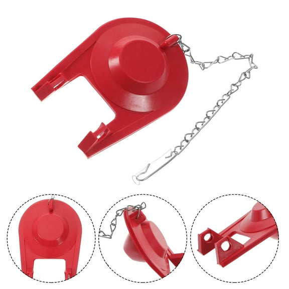ELAYARD 2 Pcs Aquasource Toilet Flapper Red Rubber Toilet Tank Accessories for Bathroom Use