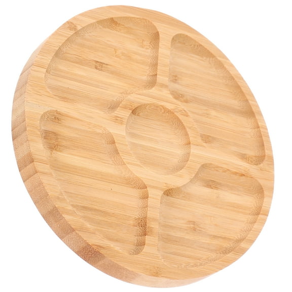 NIAIZEK Wooden Serving Tray with Multiple Compartments, Elegant Design for Home, Kitchen, Party, and Appetizer Presentation