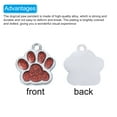 thumbnail image 4 of Unique Bargains Charme Empreinte de Patte de Chat Chien, 10 Pcs Pendentifs de Perles, Rouge Vif, 4 of 7