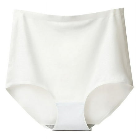 Juslio Panties for Women High Waist Ice Silk Breathable Soft Sexy Soft Elastic Breathable Underwear