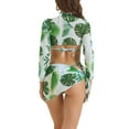 thumbnail image 3 of INSPIRAR CHIC Conjuntos de Bikini Halter Ajustables de 4 Piezas con Cubierta Grande Verde, 3 of 5