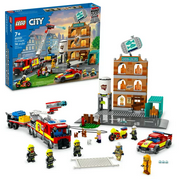 LEGO 60321 City Fire Brigade Building Kit; Multi-Model Playset