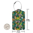 thumbnail image 4 of Disketp 2 PCS Luggage Tag for Suitcase,Cute Tribal Leopards Leather Baggage Tag with Stainless Steel Loop Privacy Cover for Women Men Girls, 4 of 5