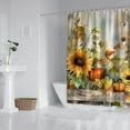 thumbnail image 2 of Happy Fall Pumpkin Shower Curtains,Washable Show Curtain with Hooks Friendly Polyester Fabric Bathroom Curtains for Bathroom Bathtub Autumn Holiday, 2 of 5