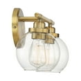 thumbnail image 5 of Carson 2-Light Bathroom Vanity Light in Warm Brass, 5 of 5