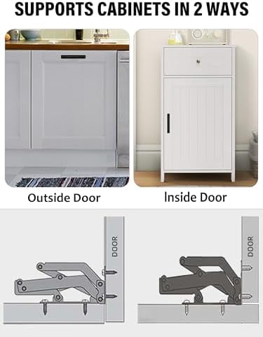 Tilt Out Trash Can Cabinet DIY Kit for Single Cabinet, Pet Proof Hidden Trash Can Cabinet Conversion Kit, Suitable for Kitchen, Bathroom, Living Room, and Dining Room