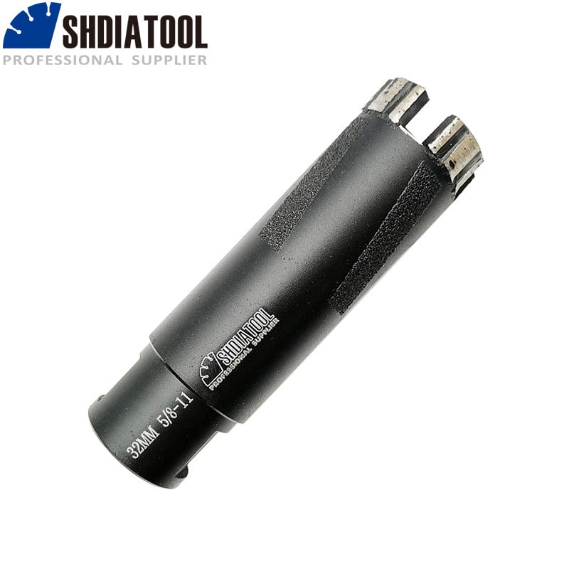 2.5" and 3" laser welded dry core bits SDS MAX Dry Core bit adapter with 2" 
