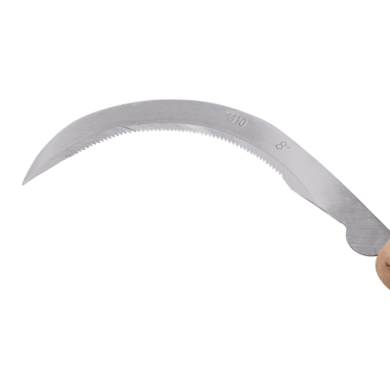 Zenport K110-8-Inch Garden Sickle Tool, Landscape Scythe Serrated
