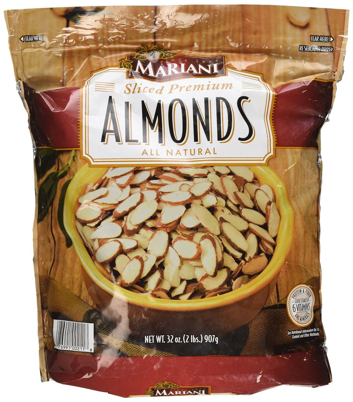 MARIANI Sliced Premium Almonds All Natural 32 Oz