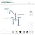 thumbnail image 2 of Victorian Double Handle Centerset Vessel Sink Faucet Finish: Polished Brass, 2 of 2