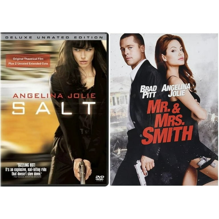 Angelina Jolie Double Feature Salt & Mr. & Mrs. Smith 2 DVD Set