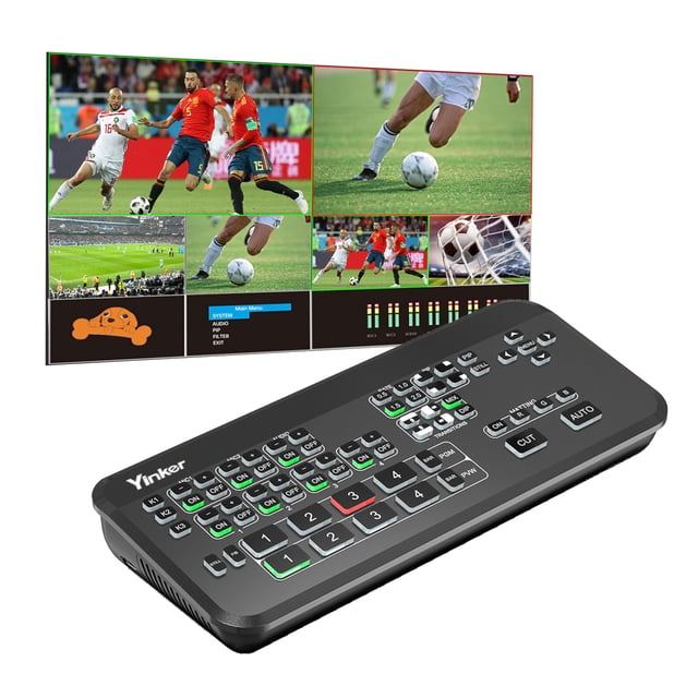 Switcher de transmisión en vivo HDMI Yinker de 4 canales