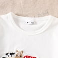 thumbnail image 5 of KEXE Girls Toddler Clothes 3T Summer Clothes Girl Toddler Baby Girl Outfits Summer Clothes Infant Spring Short Sleeve Shirt Tops Cute Shorts Set, 5 of 9