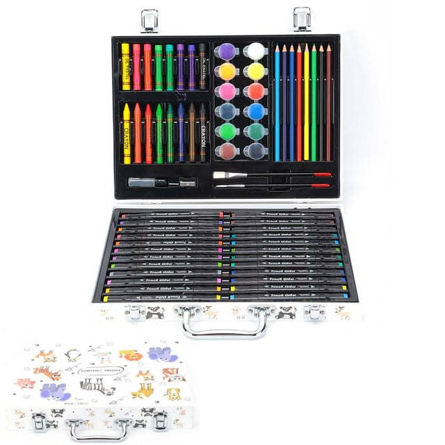 Kit de pintura kit de pintura artística suministros de arte coloridos con caja de almacenamiento de madera para dibujar Amonsee Otros