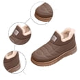 thumbnail image 4 of Wovix Womens Winter Snow Boots Waterproof Insulated Warm Faux Fur Lined Ankle Slip On Walking Comfortable Outdoor Boot Daily Coffee 39, 4 of 7