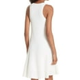 thumbnail image 2 of Theory Womens Ribbed Sleeveless Sweater Dress, White, Medium, 2 of 4