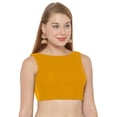 thumbnail image 2 of eloria Women's Blouse Tie Up And Backless Top Color: Yellow Gold | Size: 34, 2 of 5