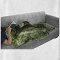 thumbnail image 6 of Forest Soft Flannel Fleece Throw Blanket, Foliage Tropical Jungle South American Growth Untouched Nature Vegetation, Cozy Plush for Indoor and Outdoor Use, 60" x 80", Green Brown, by Ambesonne, 6 of 6