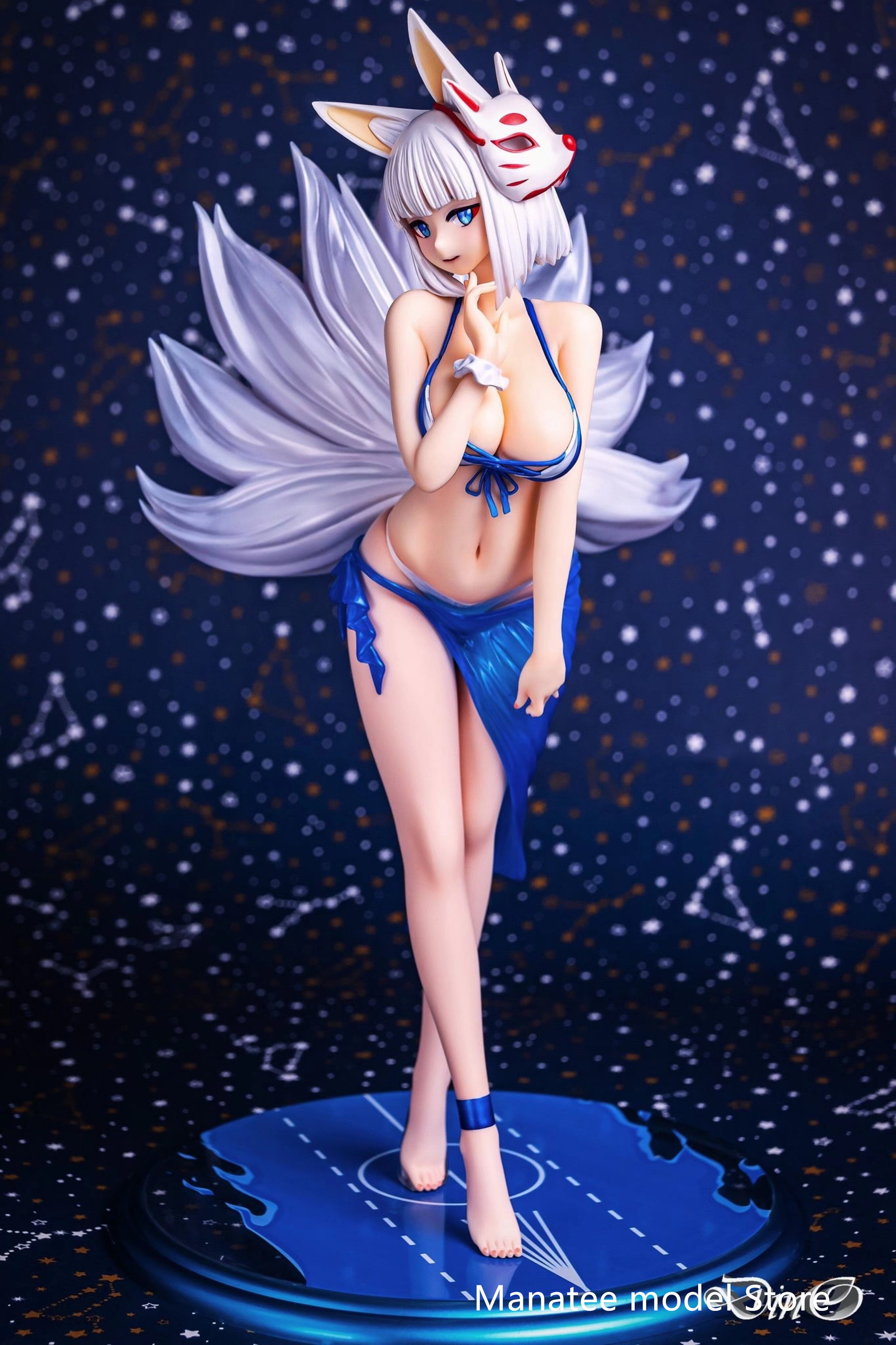 100% Original:Azur Lane Kaga swimsuit style 24cm PVC Action Figure