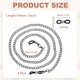 thumbnail image 2 of Cadena de Gafas Uxcell 3Pcs, 75cm Correa de Gafas de Metal con 12 Extremos para Mujeres, Negro, 2 of 6