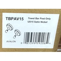 Delta Avalon Towel Bar Post Only Satin Nickel Finish Brand New Bathroom Tbpav15