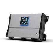 Wet Sounds HTM-1 - HTM Series Full-Range Class-D 1200 Watt at 1-Ohm Mono Amplifier with REVO-10-FA-S4 10 Woofer Single 4 OHM and REVO-10-XS-W-SS-GRILLE White Stainless Grille