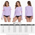 thumbnail image 3 of RELLECIGA Women's Long Sleeve UPF 50+ UV Protection Swim Top Bathing Suit Rash Guard Swim Shirt Long Sleeve Swimsuit, 3 of 10
