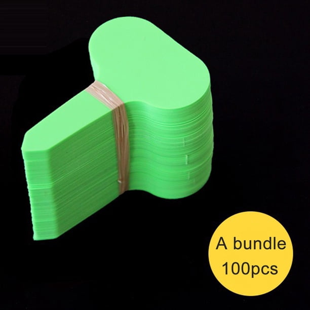 100 Uds. Mini rotuladores de plantas con etiquetas de flores para herramientas de jardín DIY (verde) Likrtyny Para estrenar