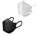 thumbnail image 5 of 100 máscaras faciales desechables para adultos, cara real de 4 capas, color blanco. Afortunado Sencillez, 5 of 5
