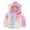 Pink Tie-Dye, variant on XBASW Baby Kids Fleece Jacket Tie Dye Zip up Coat for Boys Girls Soft Hooded Sweatshirt Jacket for Toddler 1-6T