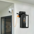 thumbnail image 7 of C Cattleya 2-Pack 12.5in. Dusk to Dawn Outdoor Wall Lantern Sconce with Built-in Outlet, 7 of 7