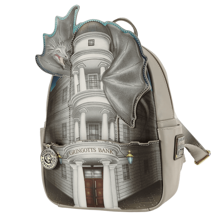 Loungefly Harry Potter Gringotts Bank and Dragon Mini Backpack